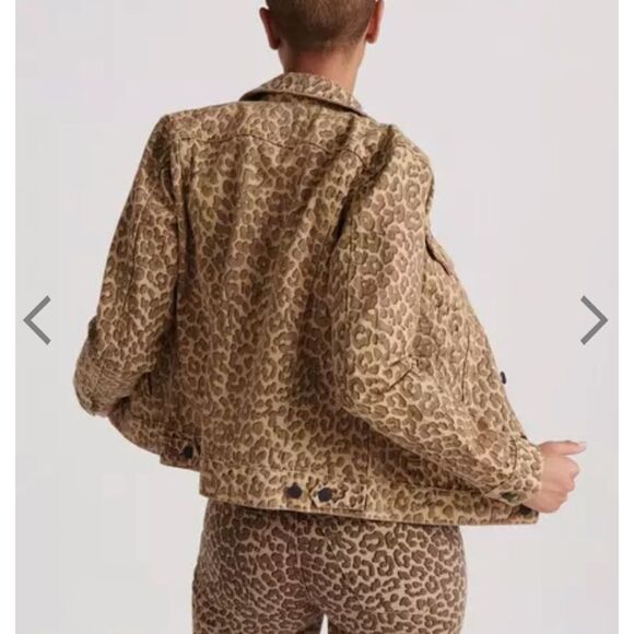 Lucky Brand Leopard Tomboy Trucker Jacket - Picture 2 of 2